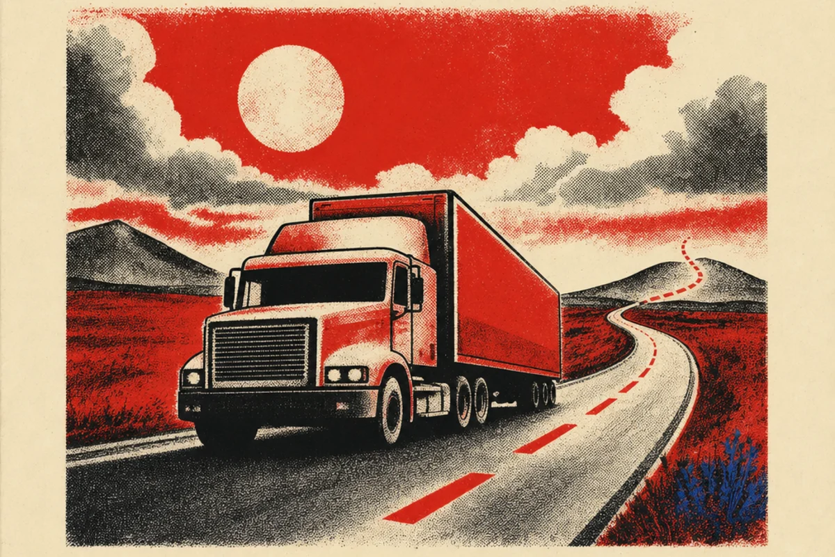 Interstate & Backloads in Newtown — gig-poster screenprint